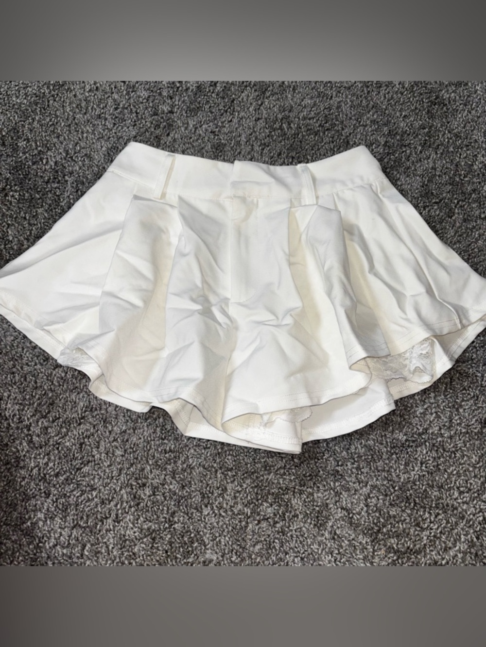 AKIRA White Lace Skirt